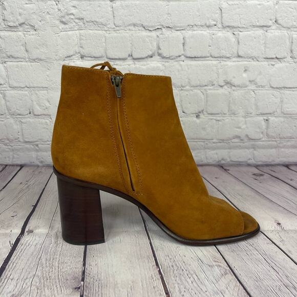 Frye Amy Side Ghillie Ankle Open Toe Booties Women's Size 10M - Picture 2 of 10